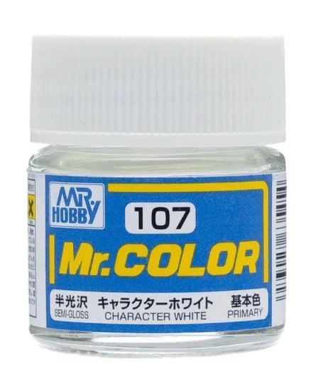 C107 Semi Gloss Character White Mr. Color 10ml Bottle