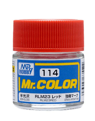 C114 Semi Gloss RLM23 Red Mr. Color 10ml Bottle