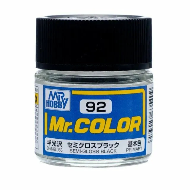 C92 Semi Gloss Black Mr. Color 10ml Bottle