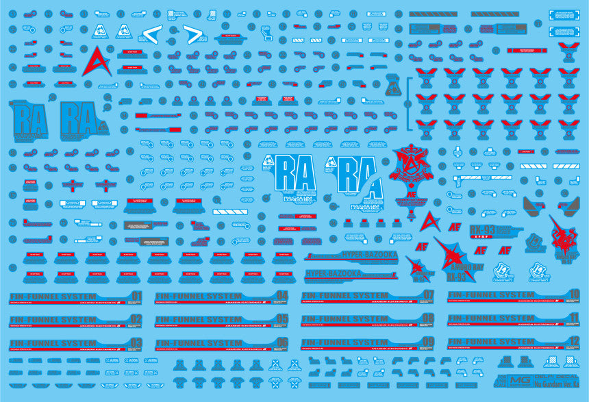 MG RX-93 NU HOLOGRAM WATER DECAL