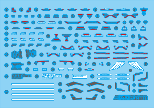 RG TALLGEESE 3 HOLO Water Decal