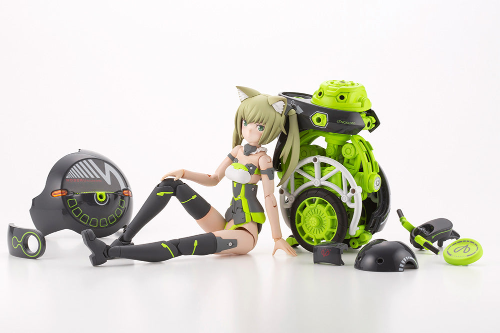 Frame Arms Girl x Maruttoys Innocentia (Racer Ver.) and Noseru (Racing Specs Ver.)