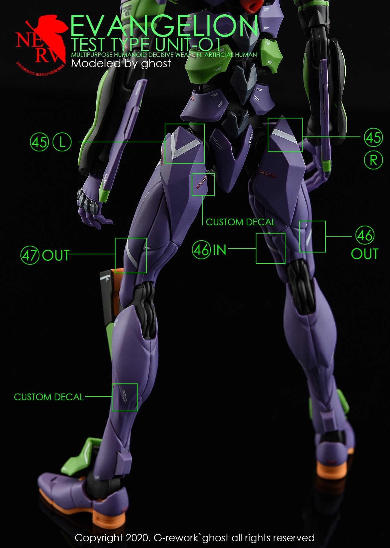 G-REWORK - [RG] EVANGELION UNIT- 01 Water Decal