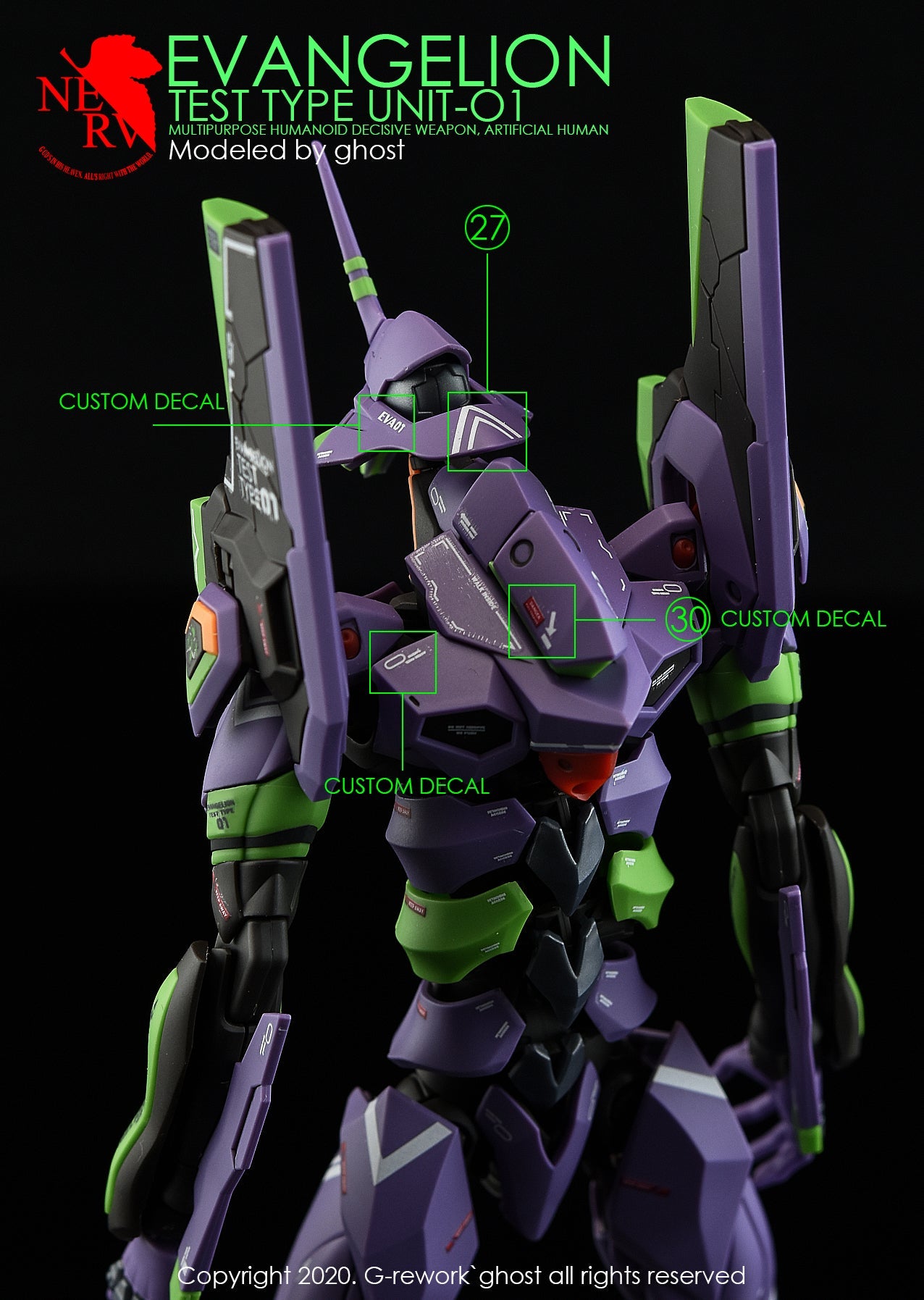 G-REWORK - [RG] EVANGELION UNIT- 01 Water Decal