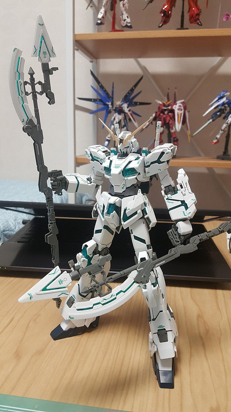 MG FULL ARMOR UNICORN GREEN HOLO WATER DECAL