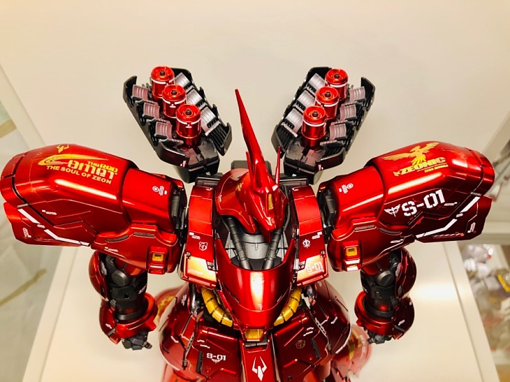 MG SAZABI WHITE & Gold part HOLO WATER DECAL