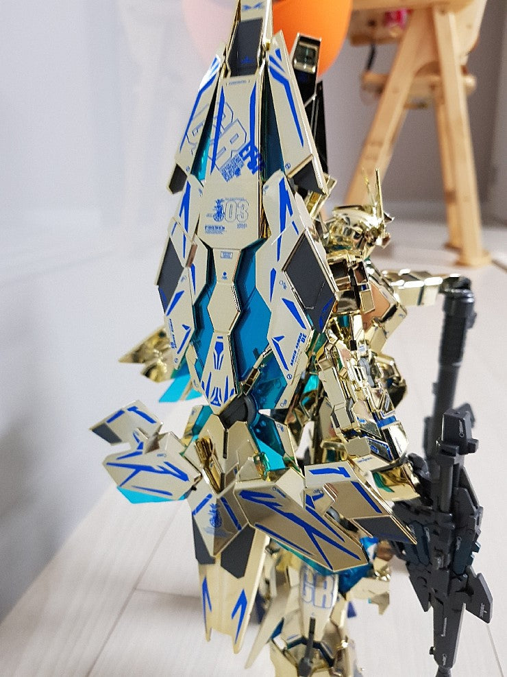 MG PHENEX HOLOGRAM BLUE + WHITE WATER DECAL