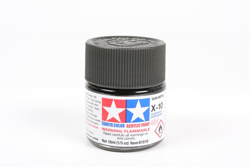 Acrylic Mini X-10 Gun Metal 10ml