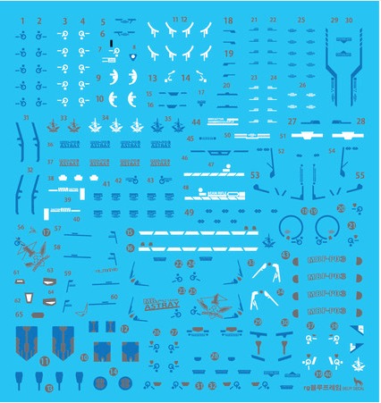 RG Blue Frame WATER DECAL