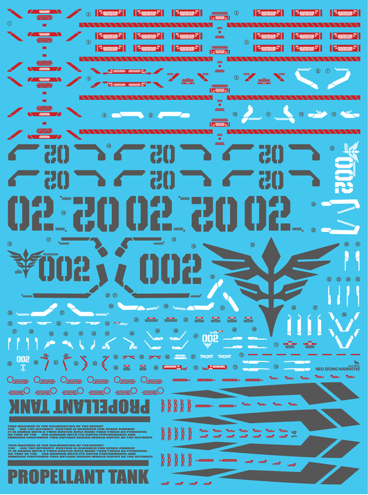 HG NEO ZEON NT HOLO WATER DECAL