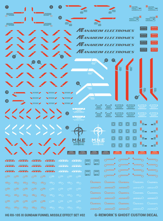 G-REWORK - [HG] RX-105 Ξ Gundam Water Decal