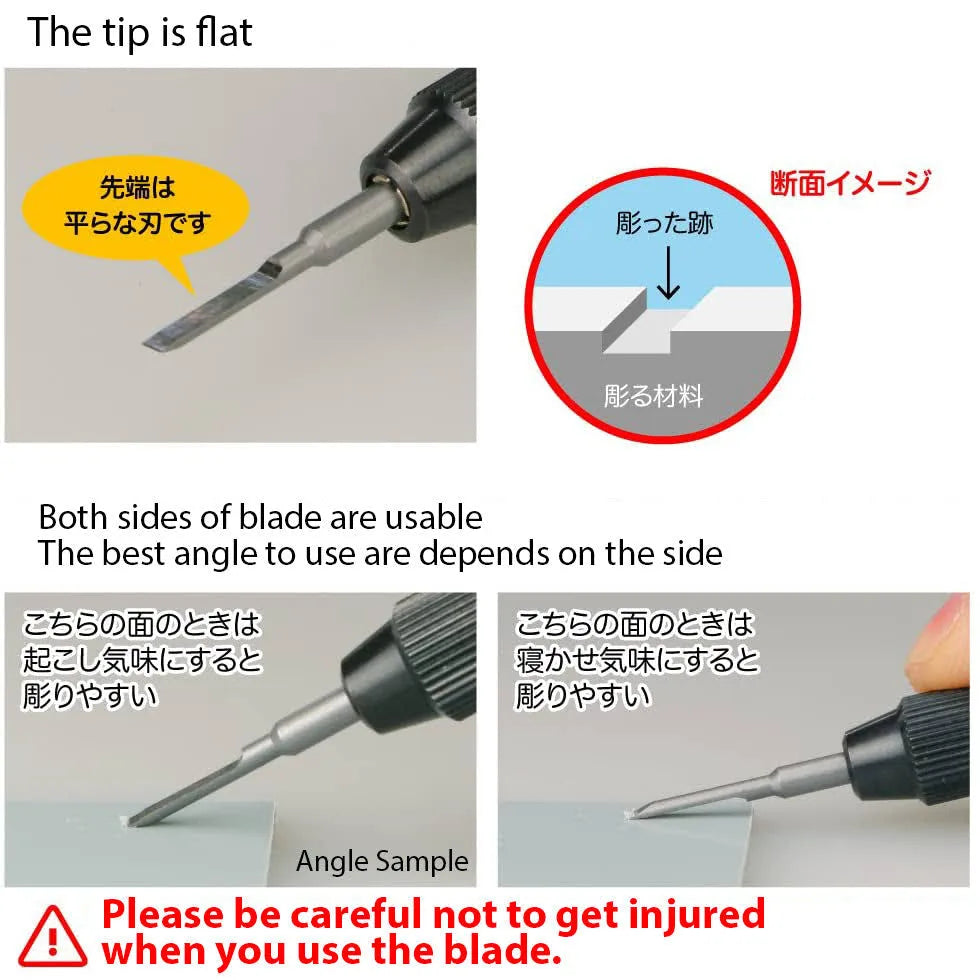GodHand - Bit Blade Set [Flat Blade], Set of 5
