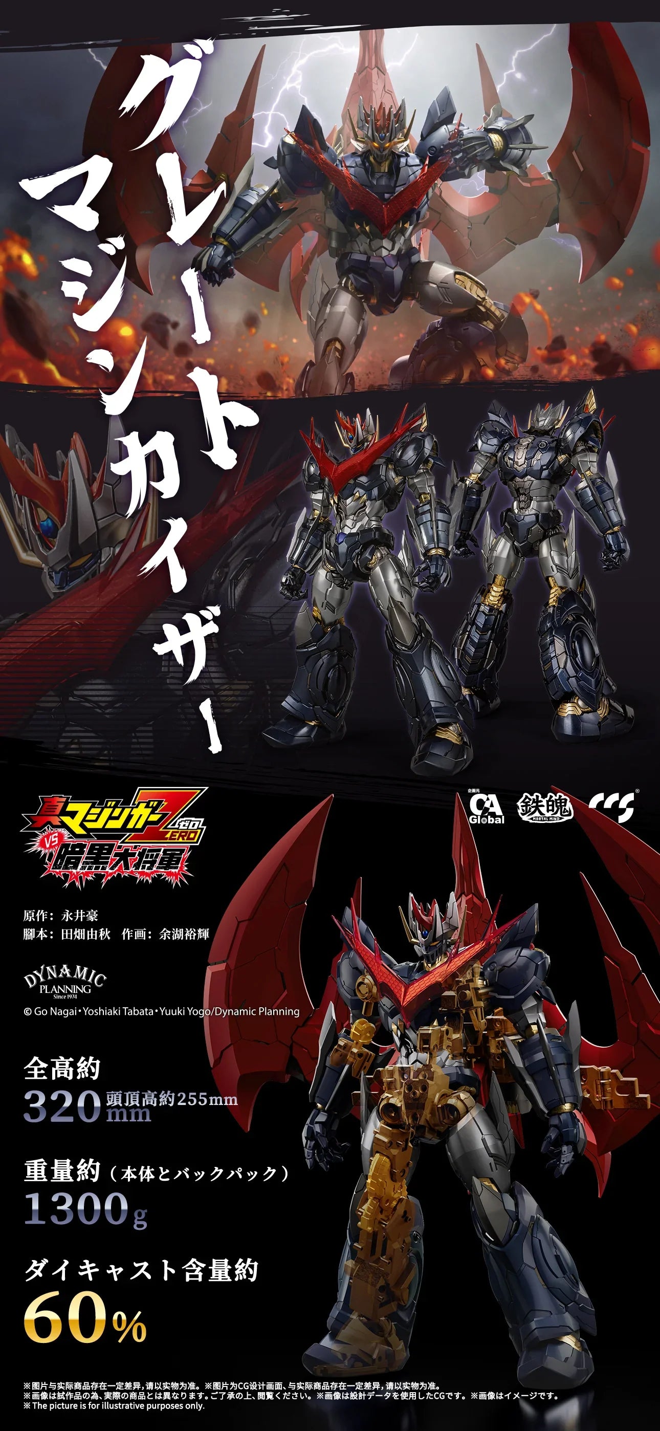 CCS Toys Mortal Mind Great Mazinkaiser Action Figure [ETA Q4 2023]