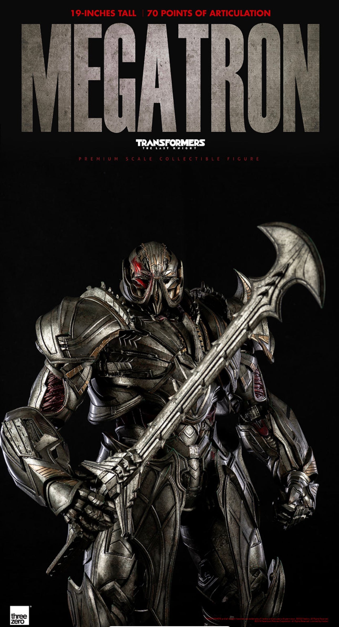 ThreeZero Transformers: The Last Knight - PREMIUM Megatron (Deluxe Edition)