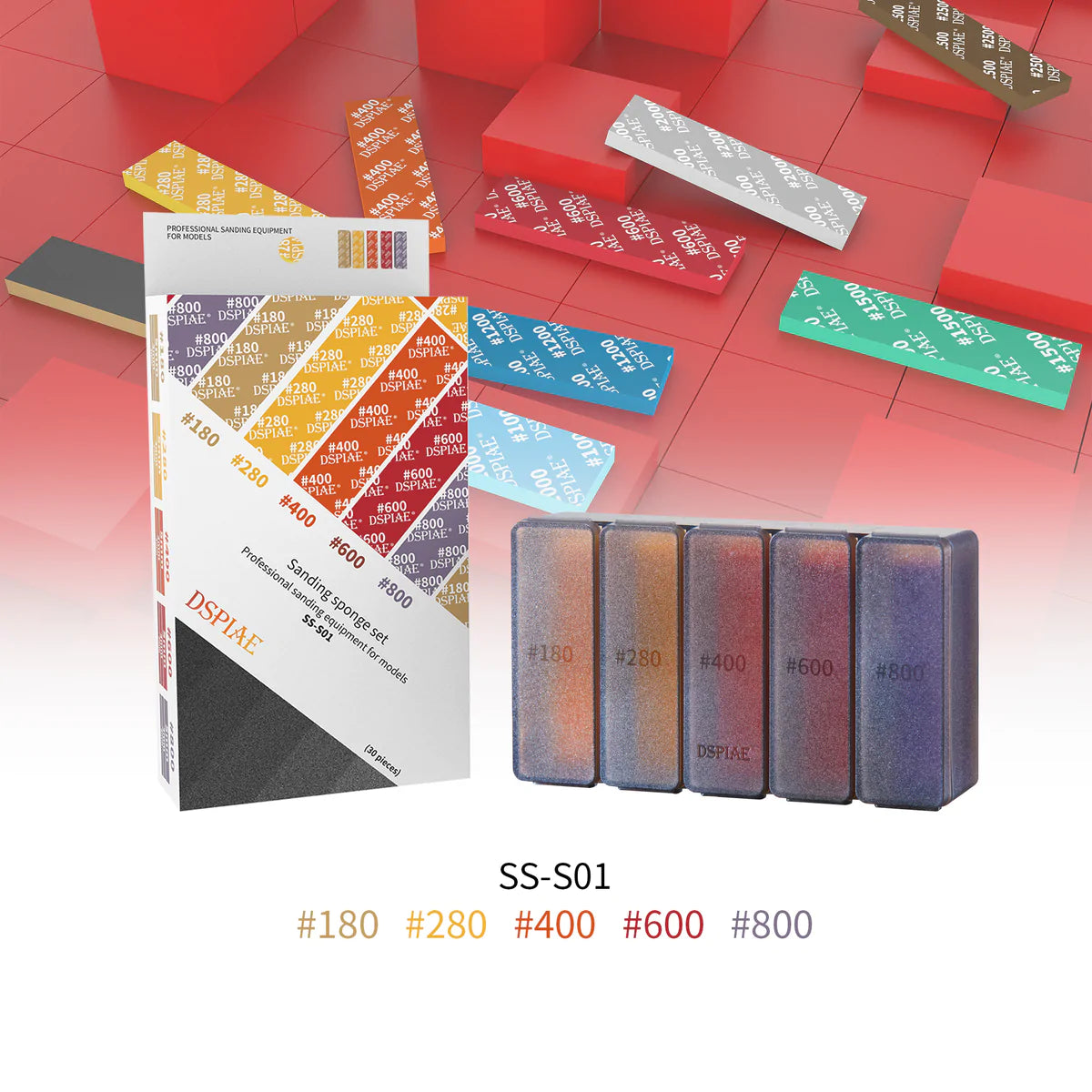 DSPIAE SS-S01/SS-S02 Sponge, sand paper