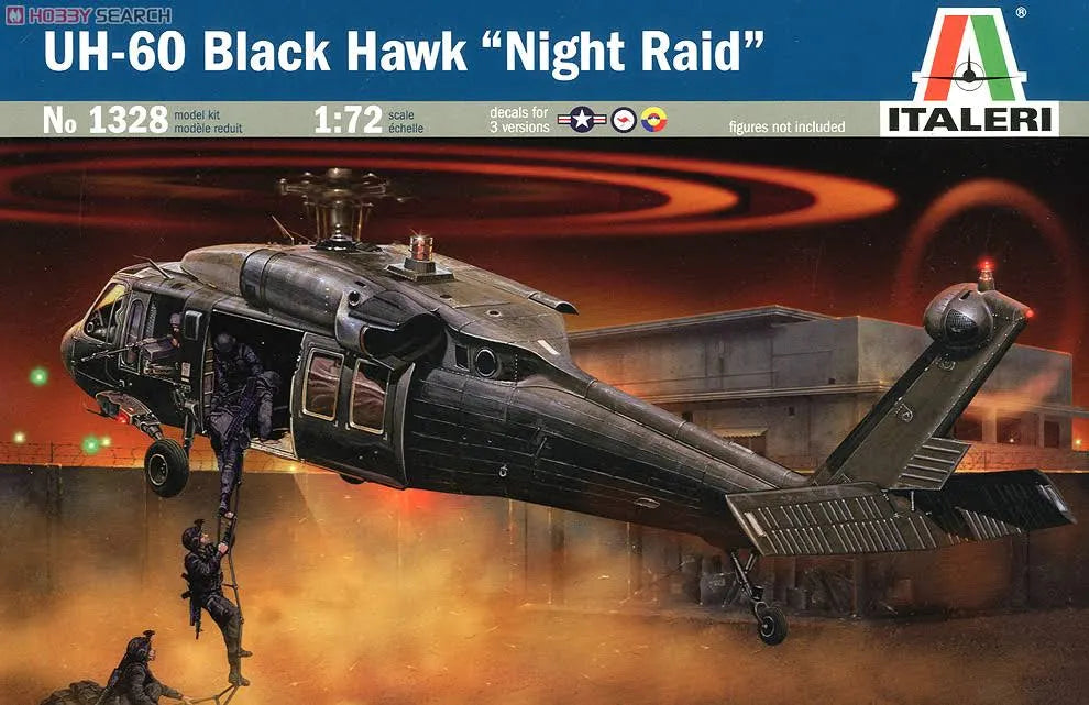 ITALERI UH60 Black Hawk Helicopter 1:72
