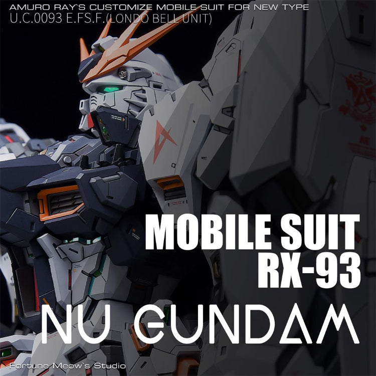 Fortune Meow’s 1/100 RX93 Nu Gundam ver.KA Resin Conversion Kit (Includes Pre-Cut Masking Tape)