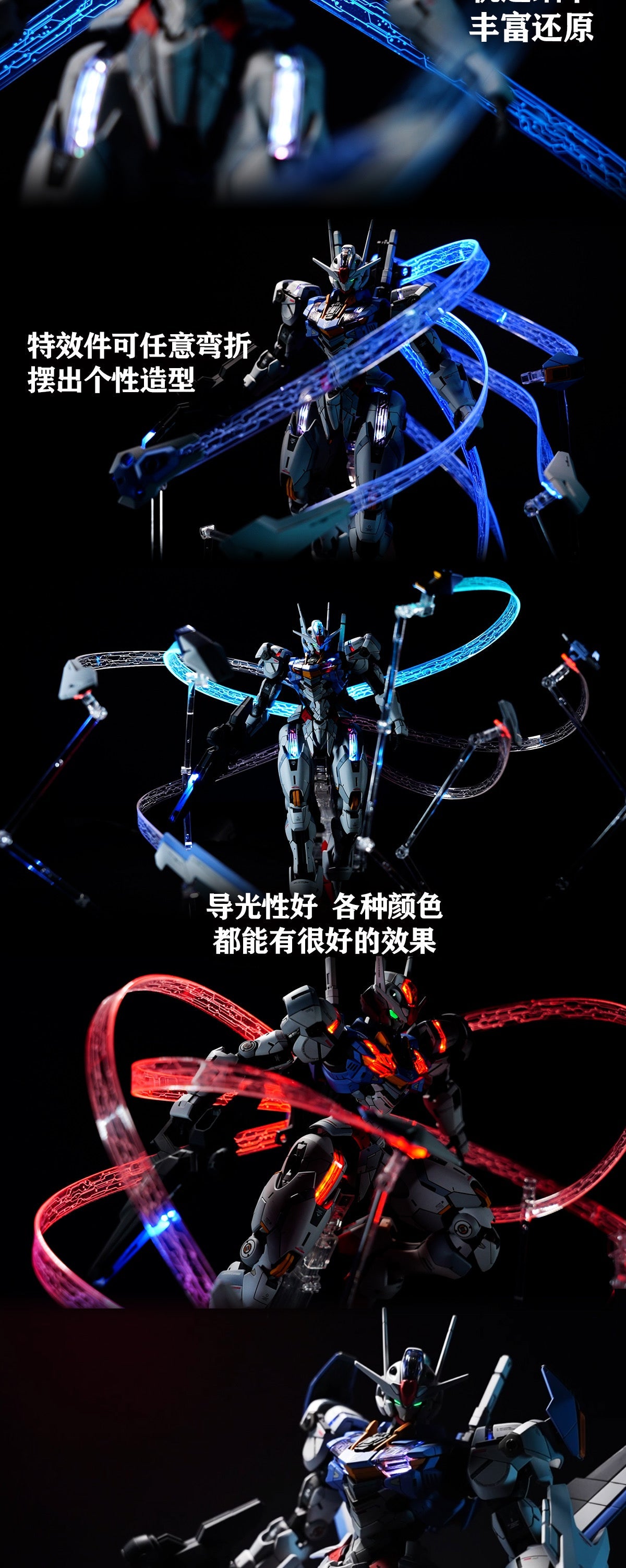 KOSMOS 10 - LED set 1/100 for FM Aerial Gundam