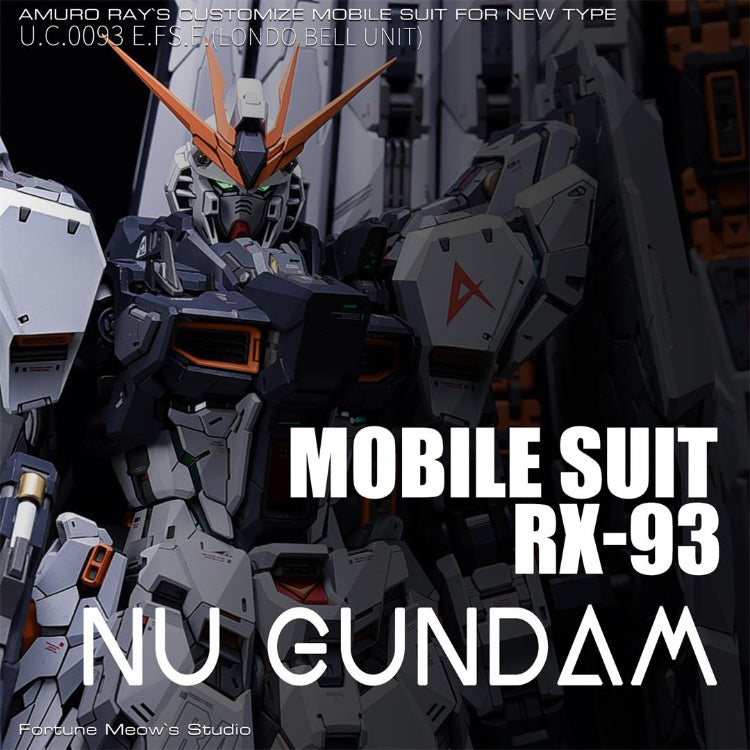 Fortune Meow’s 1/100 RX93 Nu Gundam ver.KA Resin Conversion Kit (Includes Pre-Cut Masking Tape)