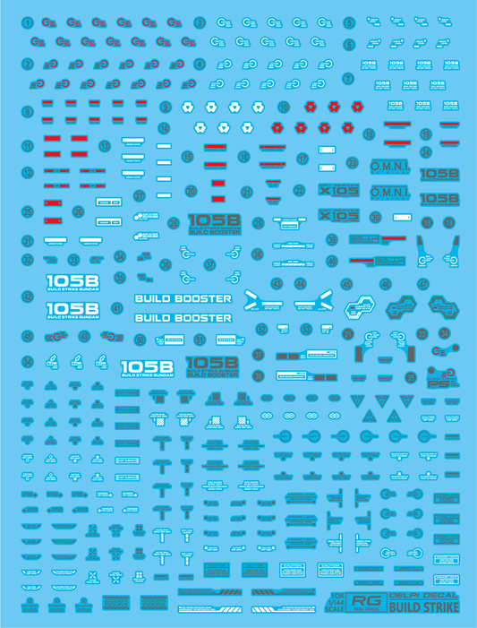 RG Build Strike Full Package WATER DECAL