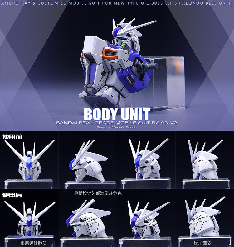 Fortune Meow’s 1/144 RX-93-v2 Hi-v Gundam Conversion Kit