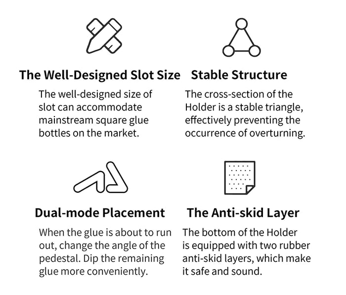 DSPIAE AT-CH Glue Anti-Overturn Bottle Holder