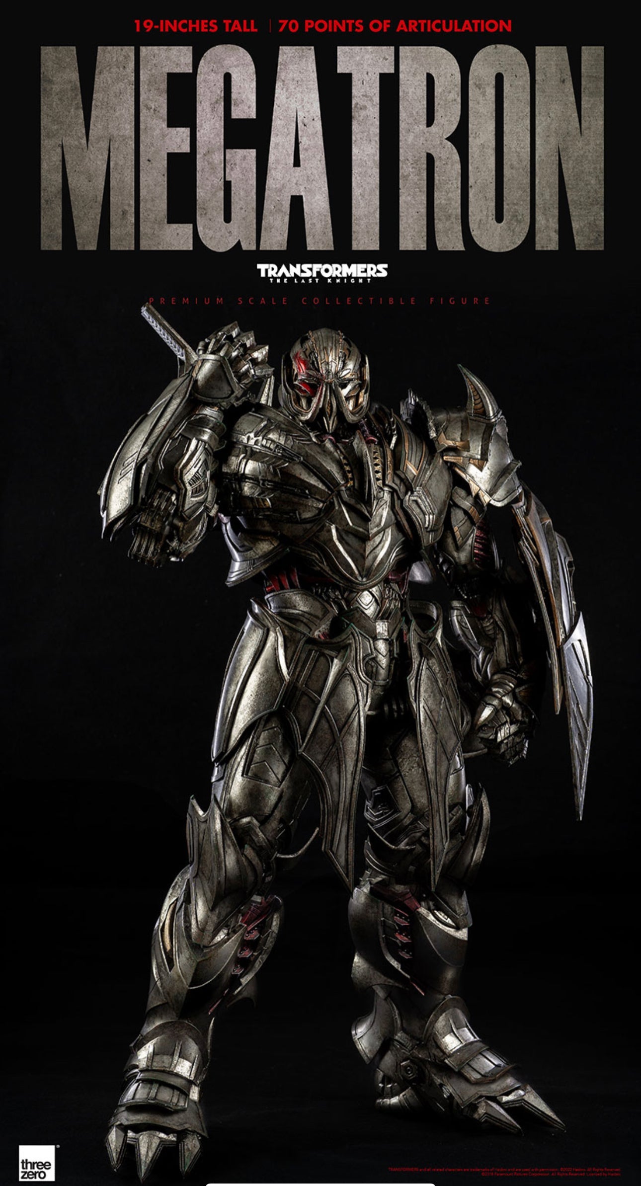 ThreeZero Transformers: The Last Knight - PREMIUM Megatron (Deluxe Edition)