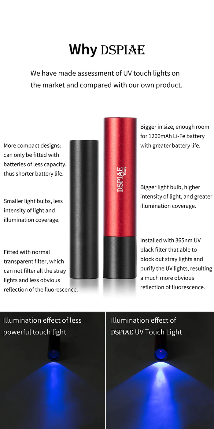 DSPIAE UV-T Ultraviolet Flashlight