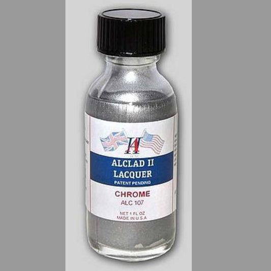 Alclad II 1oz. Bottle Chrome Lacquer for Plastic