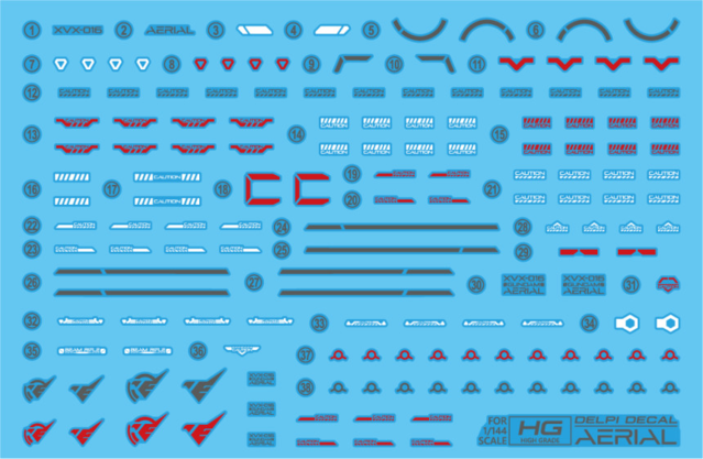 HG AERIAL WATER DECAL