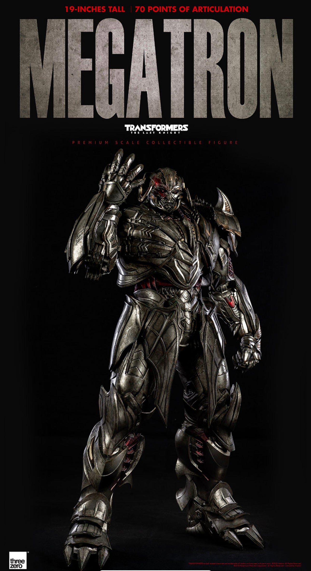 ThreeZero Transformers: The Last Knight - PREMIUM Megatron (Deluxe Edition)