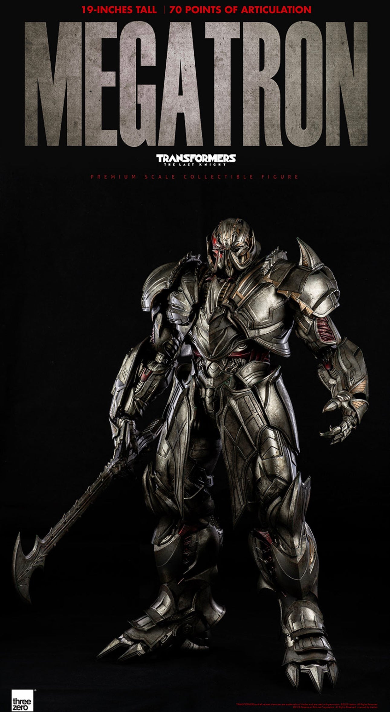 ThreeZero Transformers: The Last Knight - PREMIUM Megatron (Deluxe Edition)