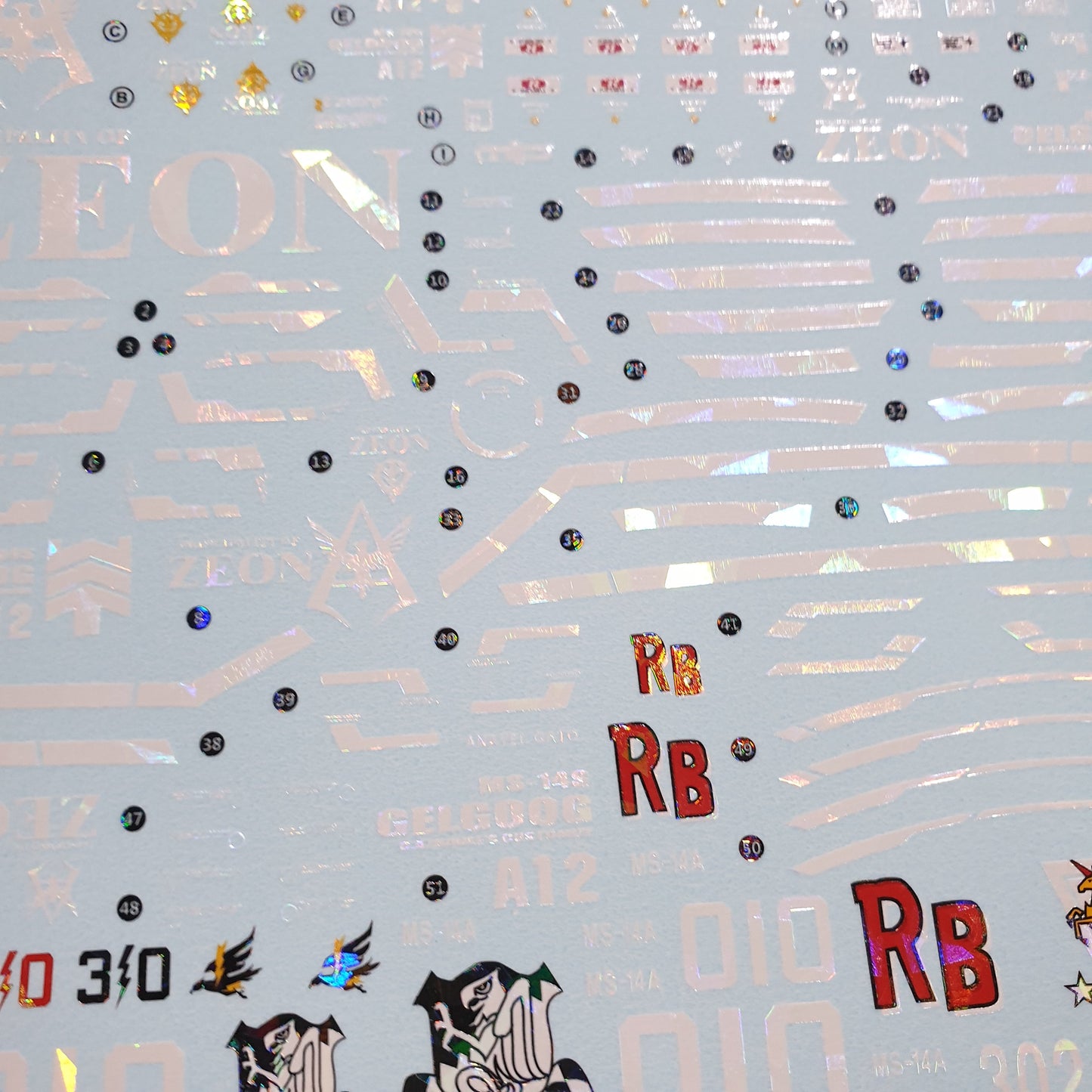 MG GELGOOG WATER DECAL(HOLO)