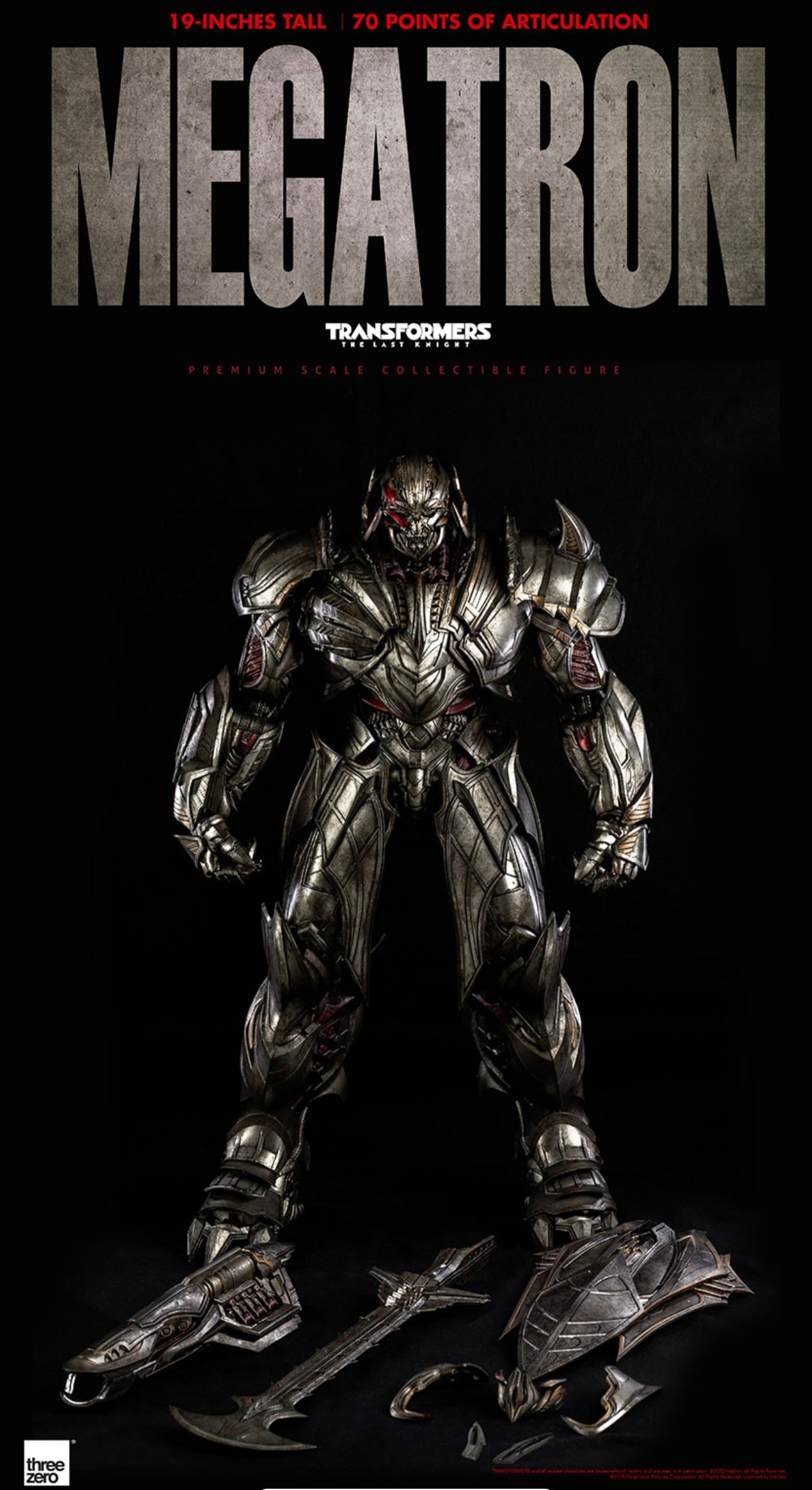 ThreeZero Transformers: The Last Knight - PREMIUM Megatron (Deluxe Edition)