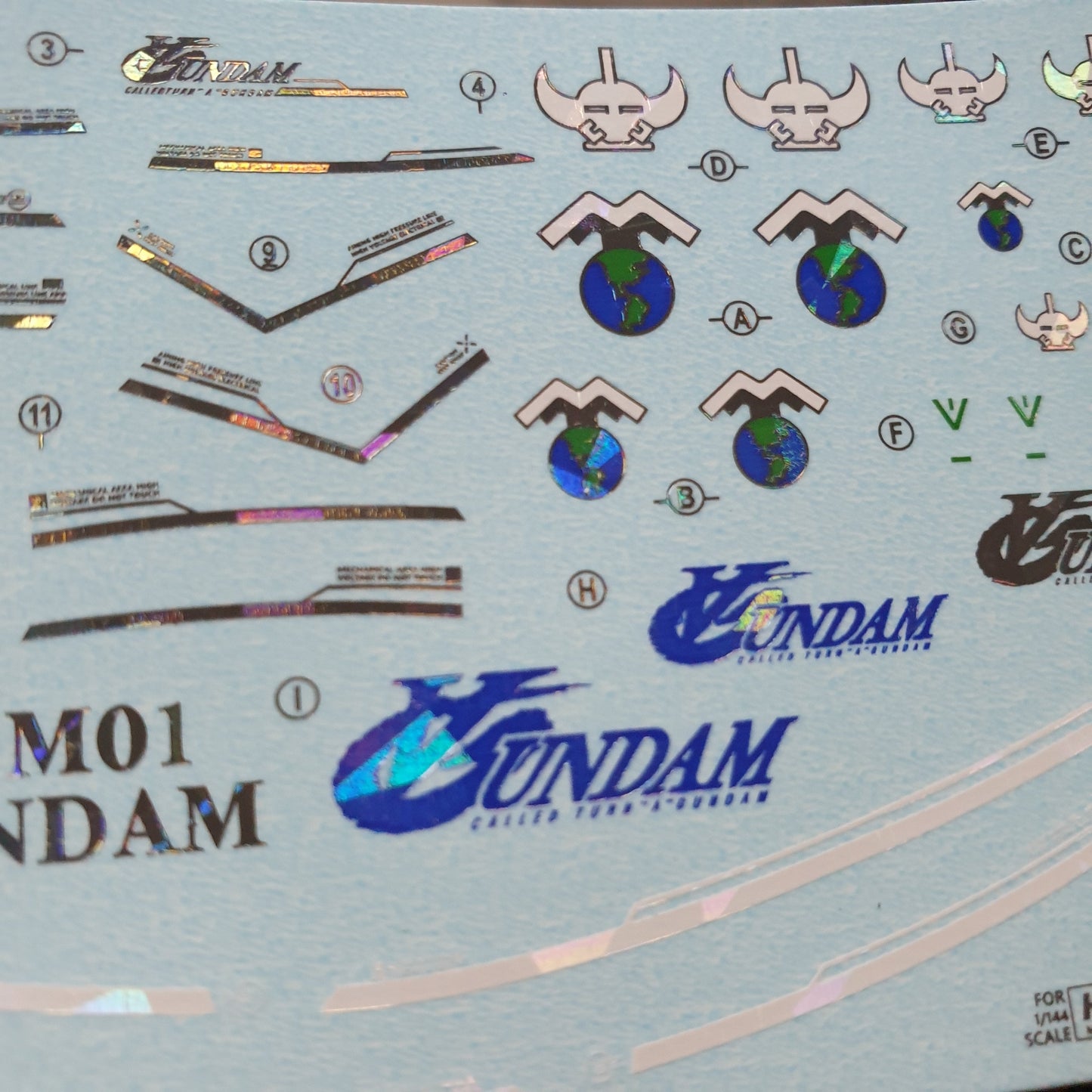 HG Turn A (Normal/HOLO) WATER DECAL
