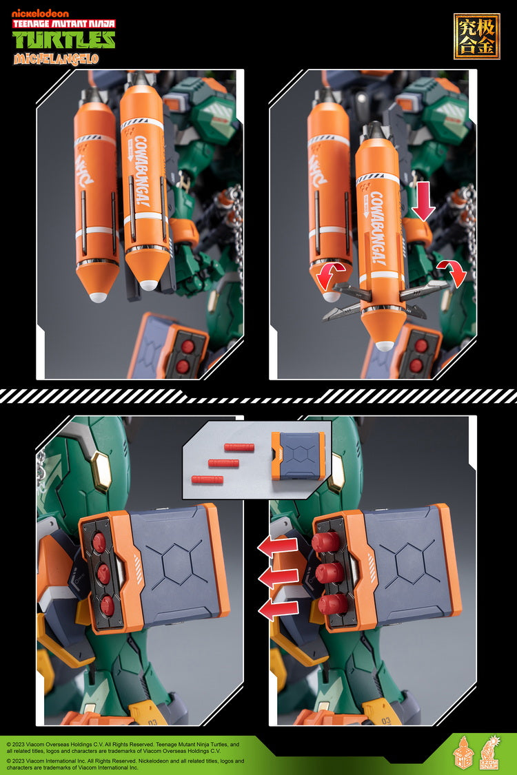 HEATBOYS HB0014 Teenage Mutant Ninja Turtles Michelangelo Mecha