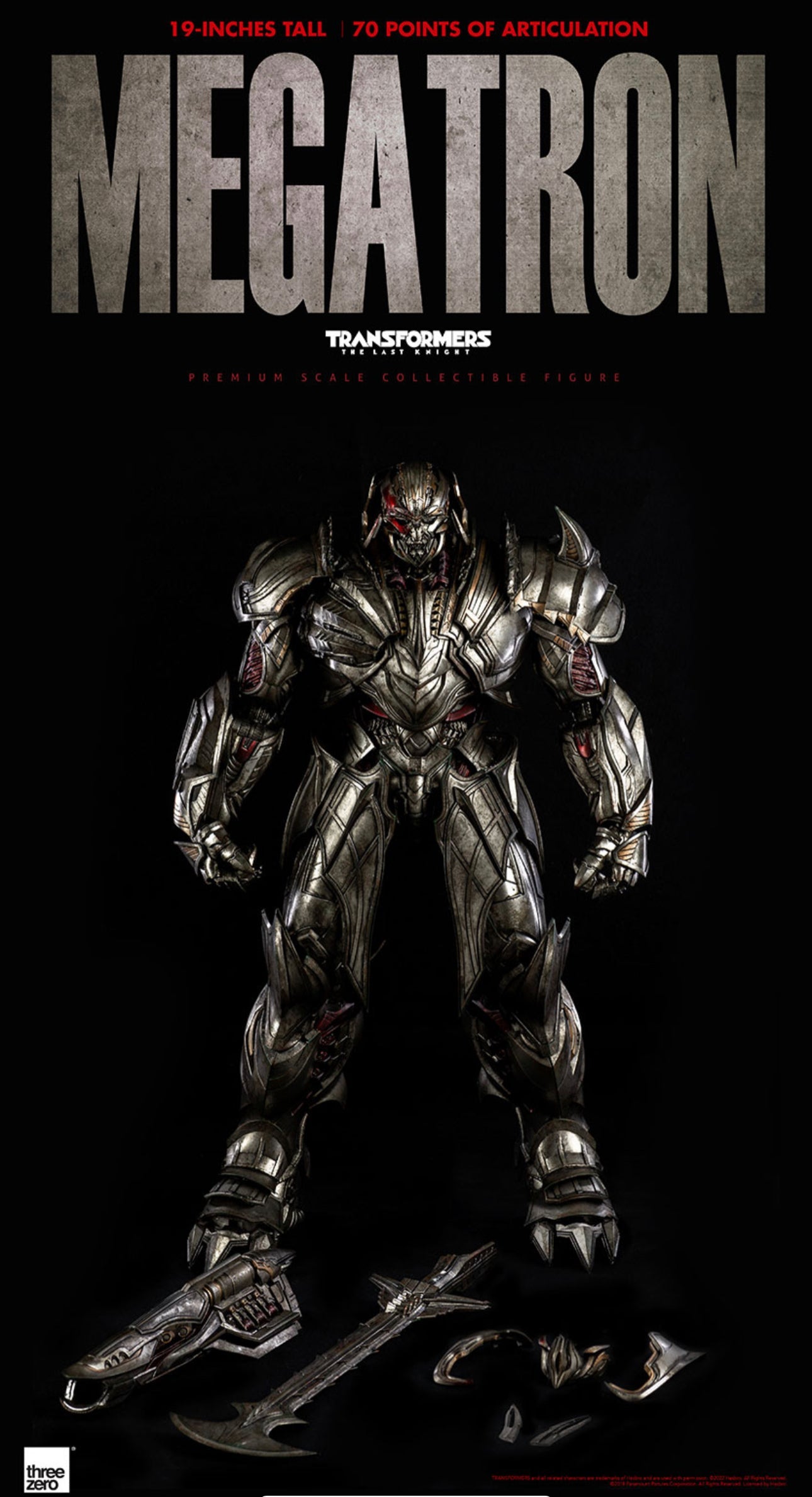 ThreeZero Transformers: The Last Knight - PREMIUM Megatron (Deluxe Edition)