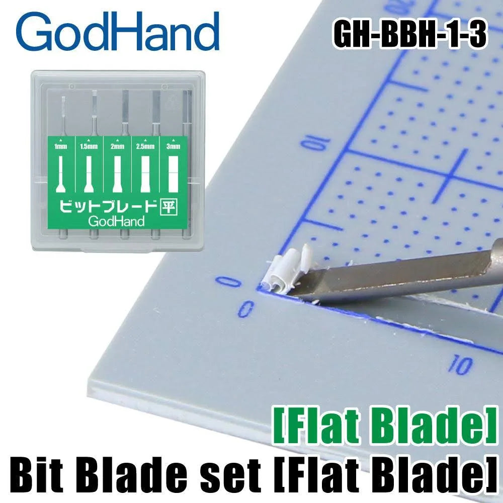 GodHand - Bit Blade Set [Flat Blade], Set of 5