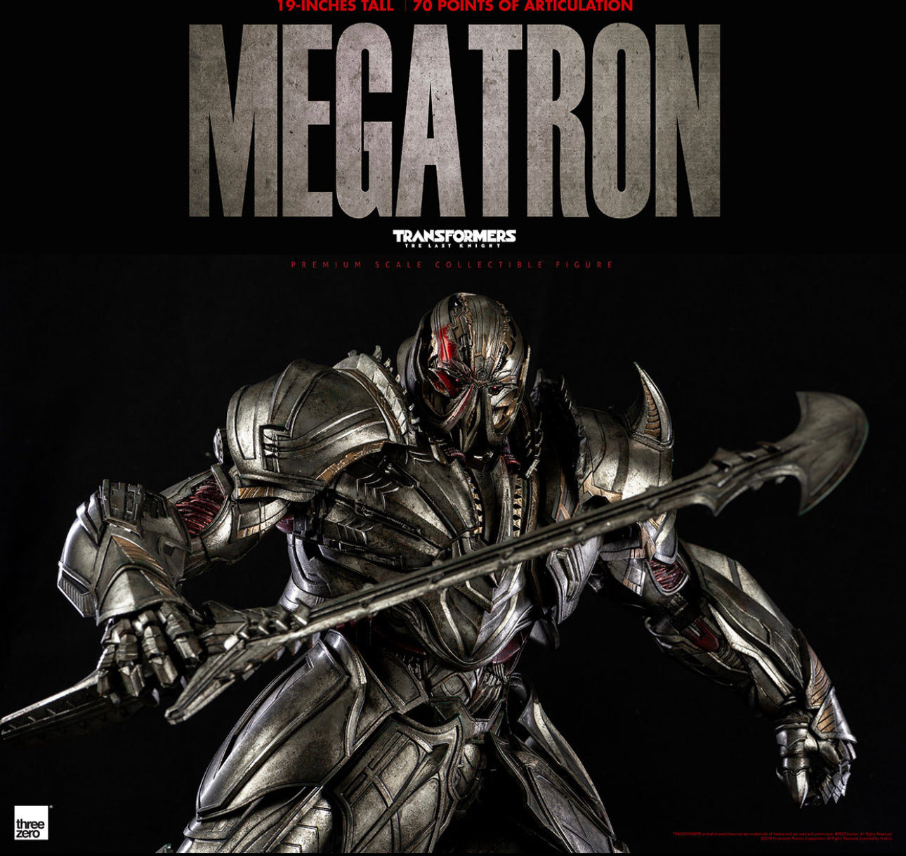 ThreeZero Transformers: The Last Knight - PREMIUM Megatron (Deluxe Edition)