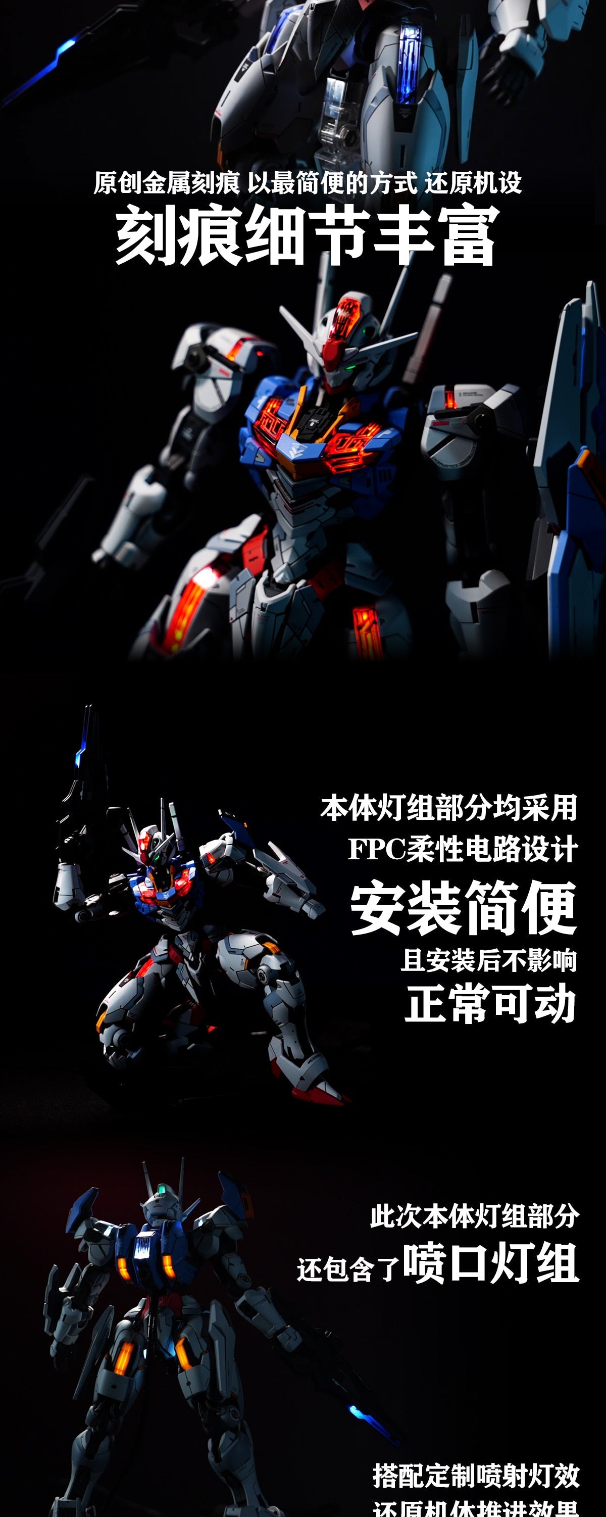KOSMOS 10 - LED set 1/100 for FM Aerial Gundam