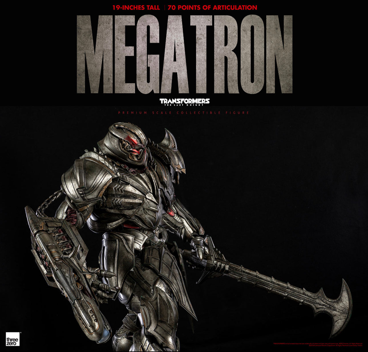 ThreeZero Transformers: The Last Knight - PREMIUM Megatron (Deluxe Edition)