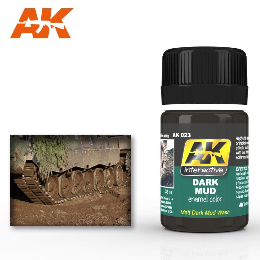 Dark Mud Enamel Paint 35ml Bottle