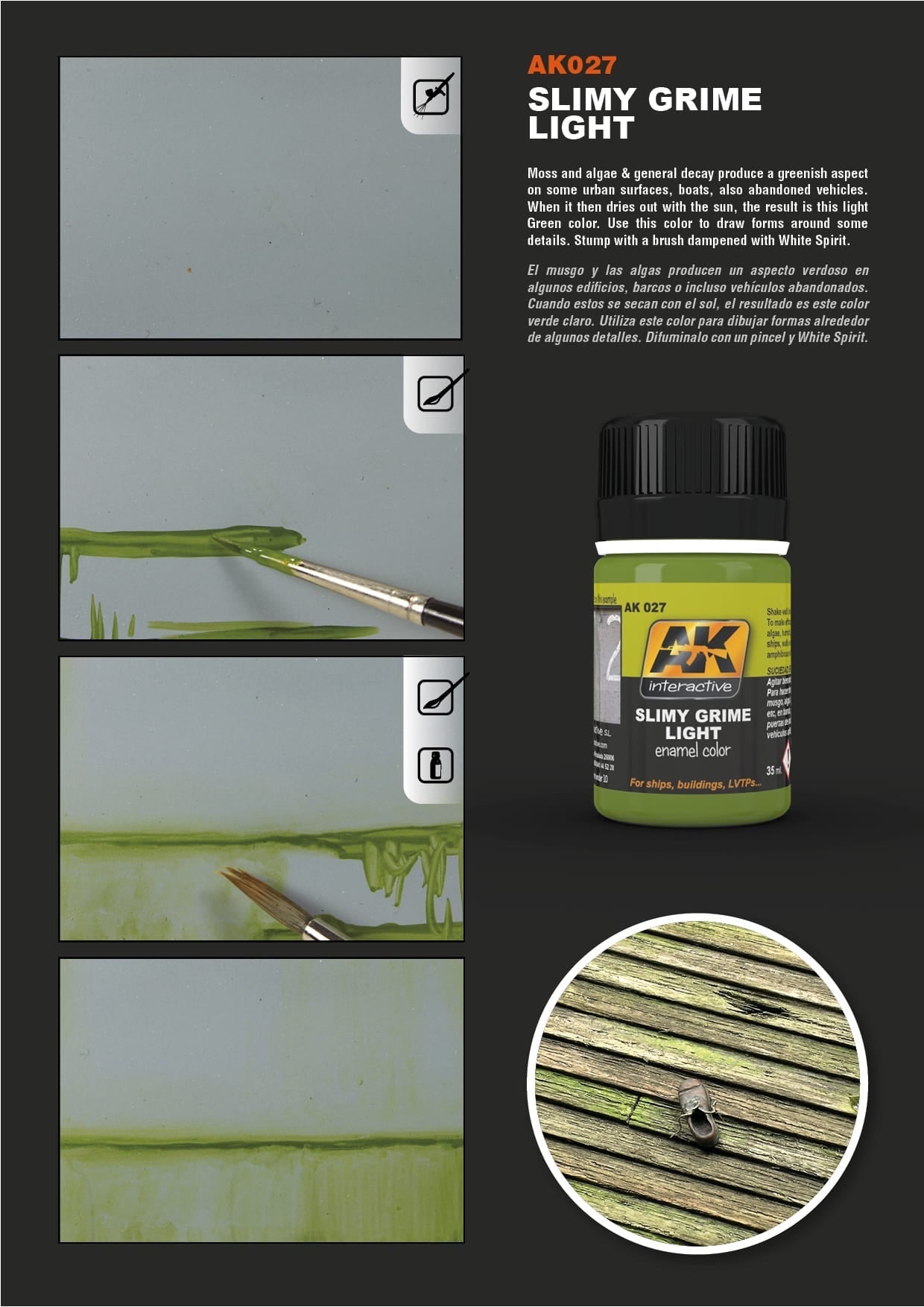 Slimy Grime Light Enamel Paint 35ml Bottle