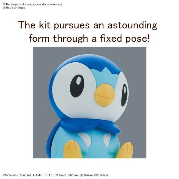 Pokemon 06 Piplup Quick Figure Model Kit