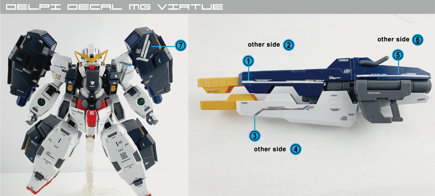 MG VIRTUE WATER DECAL