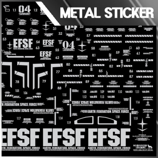MG FA-78 FULLARMOR THUNDERBOLT VER.KA METAL STICKER
