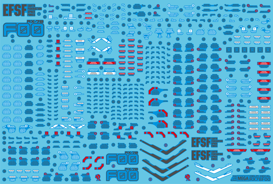 MEGASIZE RX-78F00 WATER DECAL
