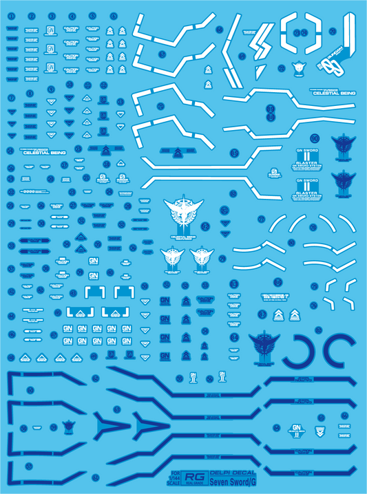 RG OO SEVEN SWORD/G WATER DECAL