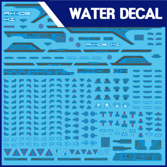HG RX-105 XI GUNDAM WATER DECAL