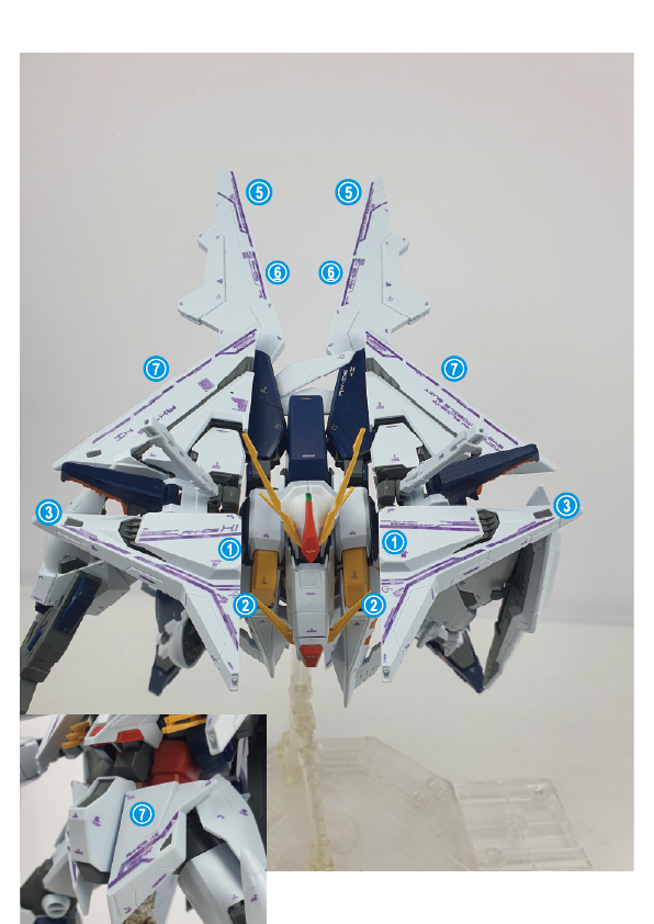 HG RX-105 XI GUNDAM WATER DECAL